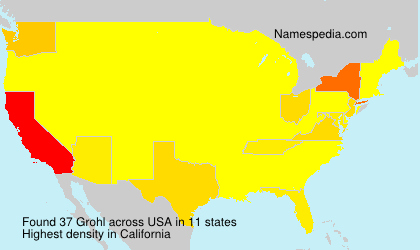Surname Grohl in USA