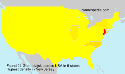 Surname Gronostajski in USA