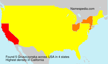 Surname Gruszczynska in USA