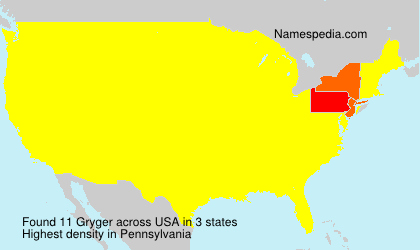 Surname Gryger in USA