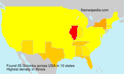 Surname Grzonka in USA