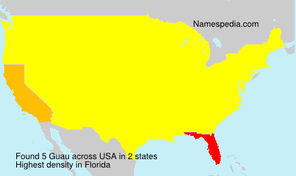 Surname Guau in USA