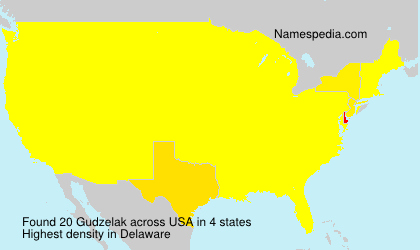 Surname Gudzelak in USA