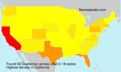 Surname Guetierrez in USA