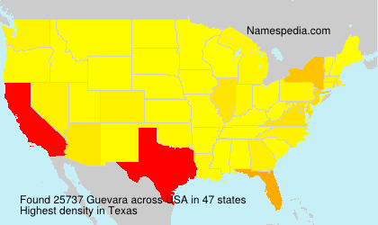 Surname Guevara in USA