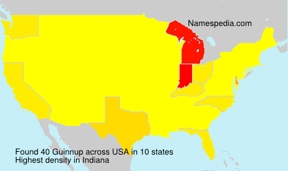 Surname Guinnup in USA