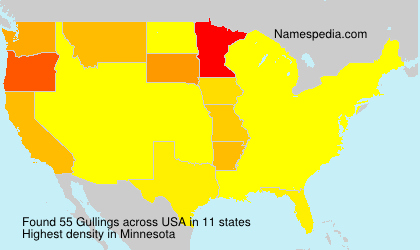 Surname Gullings in USA