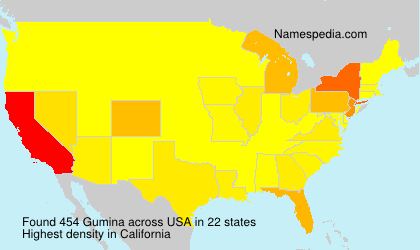 Surname Gumina in USA