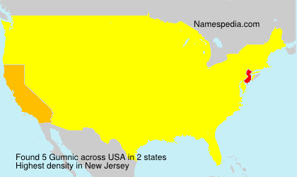Surname Gumnic in USA