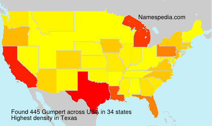 Surname Gumpert in USA
