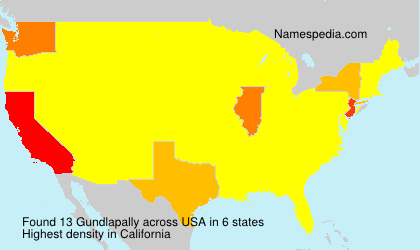 Surname Gundlapally in USA