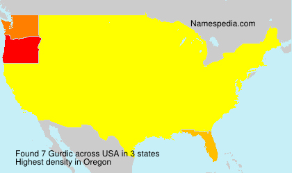 Surname Gurdic in USA
