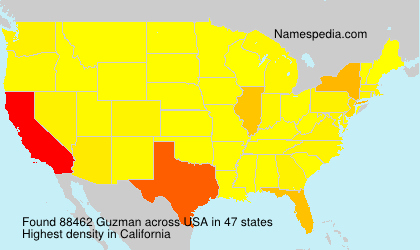 Surname Guzman in USA