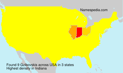 Surname Gzibovskis in USA