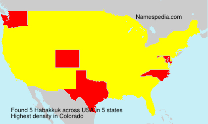 Surname Habakkuk in USA