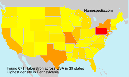 Surname Haberstroh in USA