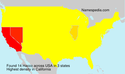Surname Hacco in USA