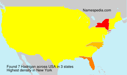 Surname Hadrigan in USA