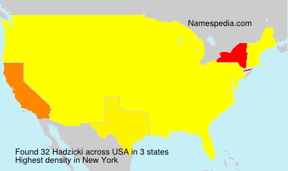 Surname Hadzicki in USA
