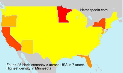 Surname Hadziosmanovic in USA