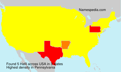 Surname Hafil in USA