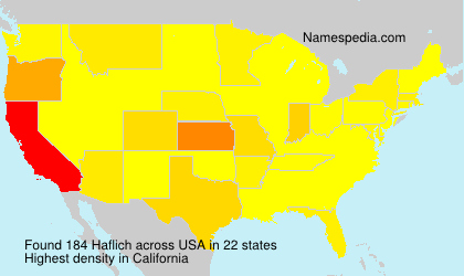 Surname Haflich in USA