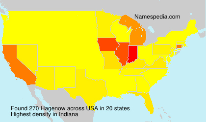 Surname Hagenow in USA