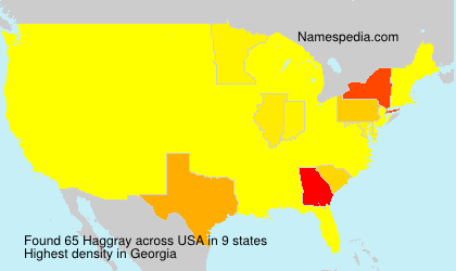 Surname Haggray in USA