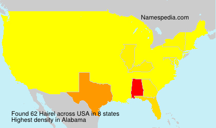 Surname Hairel in USA