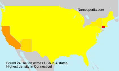 Surname Hakian in USA