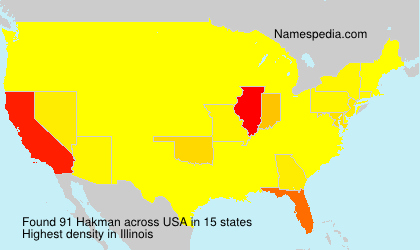 Surname Hakman in USA