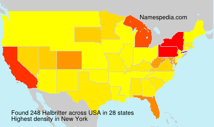 Surname Halbritter in USA