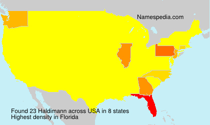 Surname Haldimann in USA
