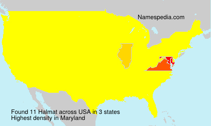 Surname Halmat in USA