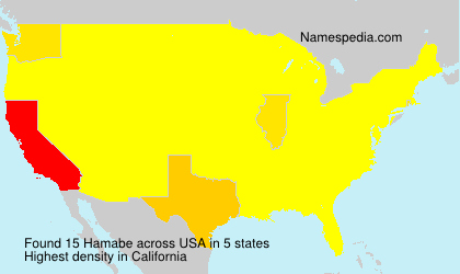 Surname Hamabe in USA