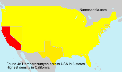 Surname Hambardzumyan in USA