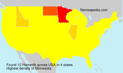 Surname Hamerlik in USA