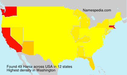 Surname Hania in USA