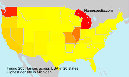 Surname Hanses in USA