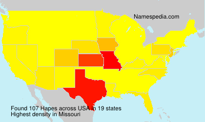 Surname Hapes in USA