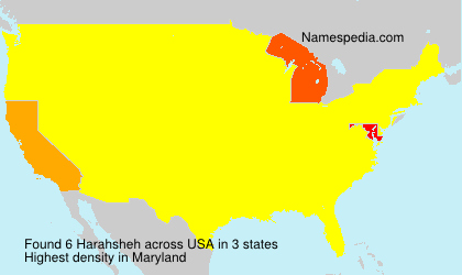 Surname Harahsheh in USA