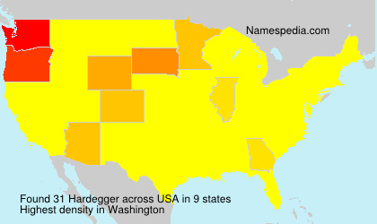 Surname Hardegger in USA
