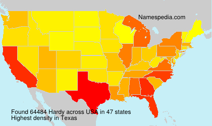 Surname Hardy in USA