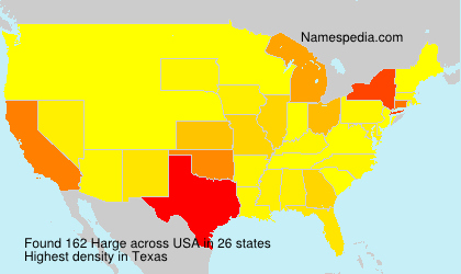 Surname Harge in USA