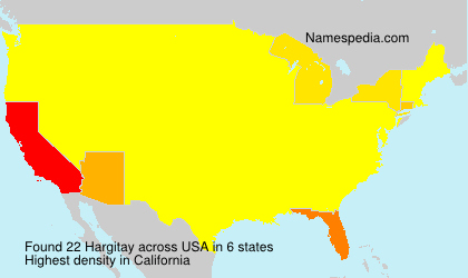 Surname Hargitay in USA
