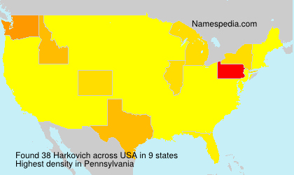 Surname Harkovich in USA