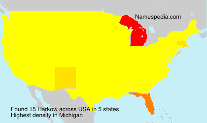 Surname Harkow in USA