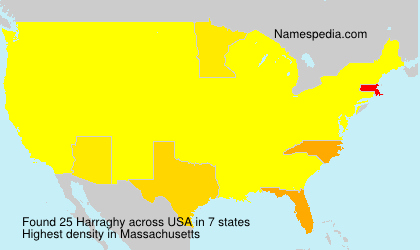 Surname Harraghy in USA