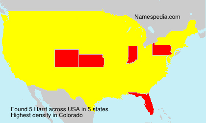 Surname Harrt in USA