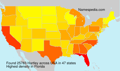 Surname Hartley in USA